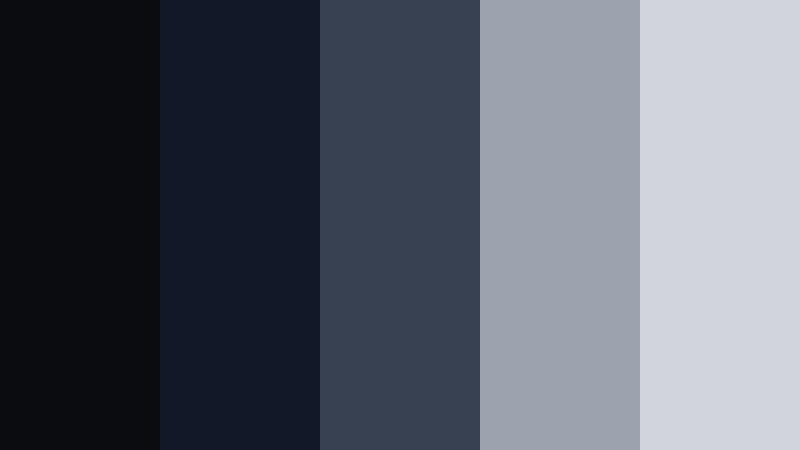 foggy harbor reel deep onyx color palette with hex codes