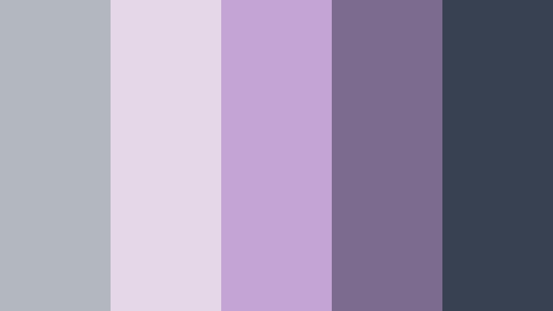 foggy mauve letters cool ash gray color palette with hex codes