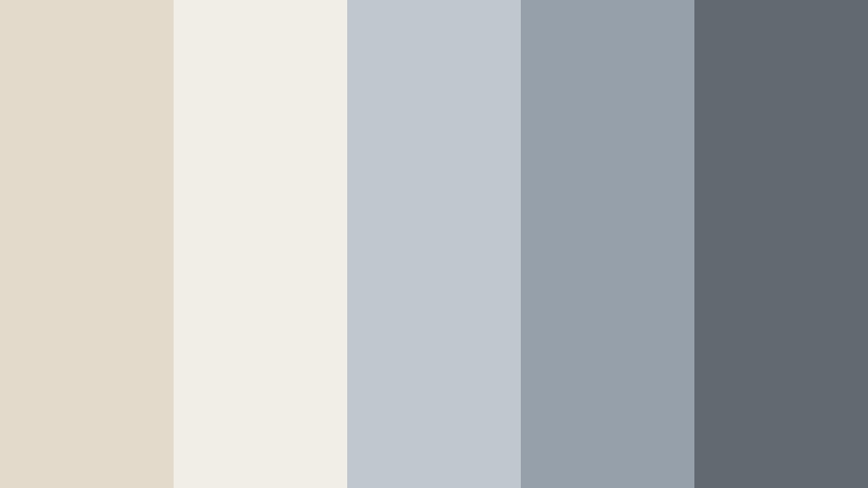 foggy shoreline drift cool sand color palette with hex codes
