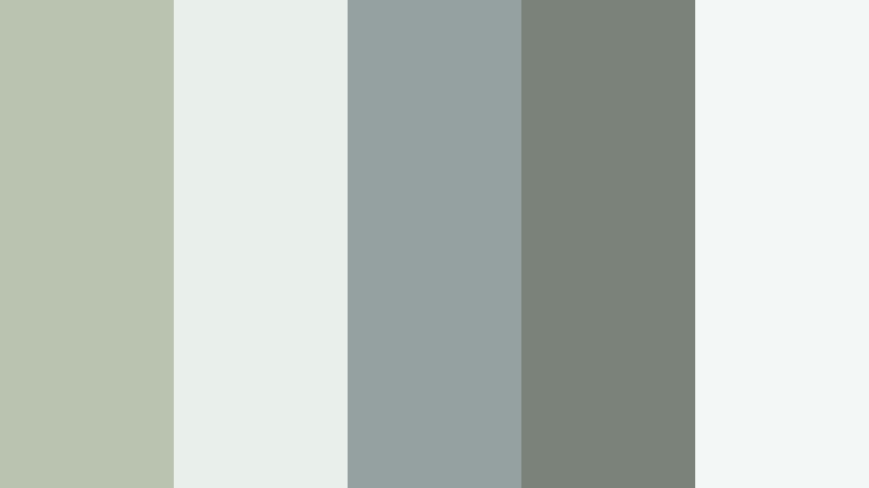 foggy window light silver sage color palette with hex codes