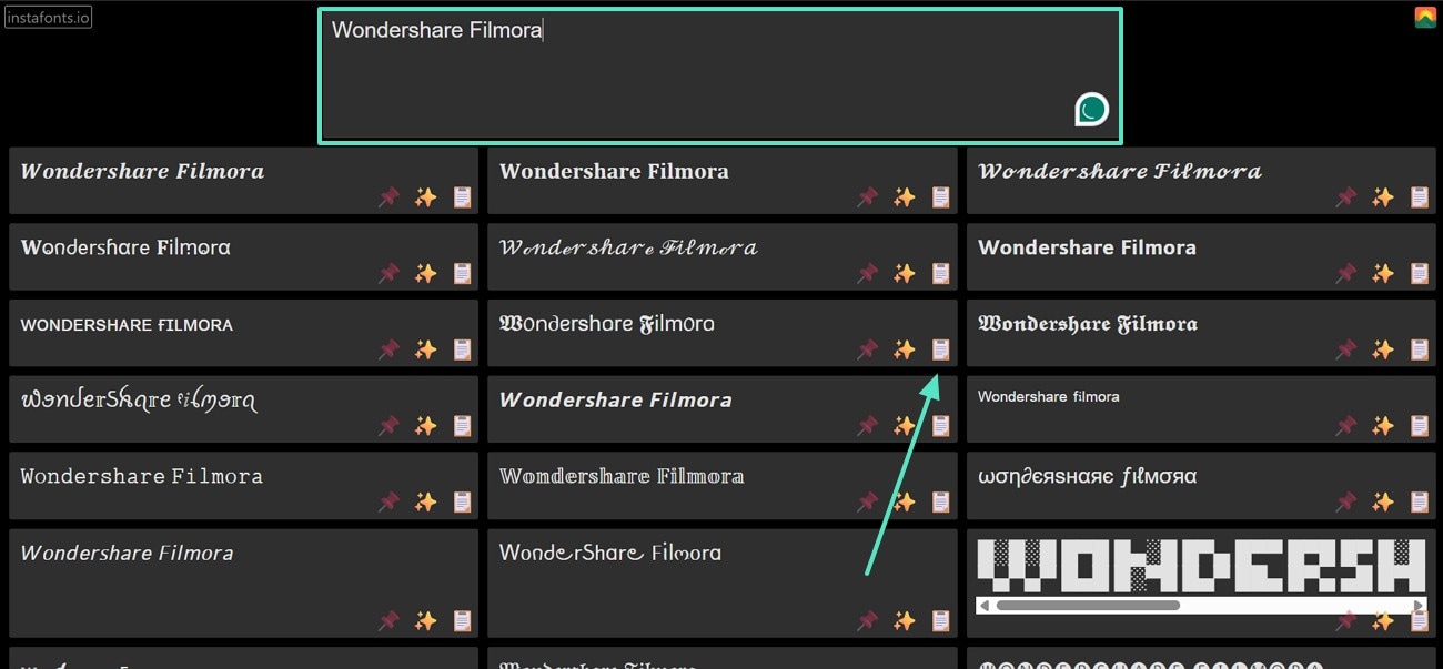 instafonts io generate text