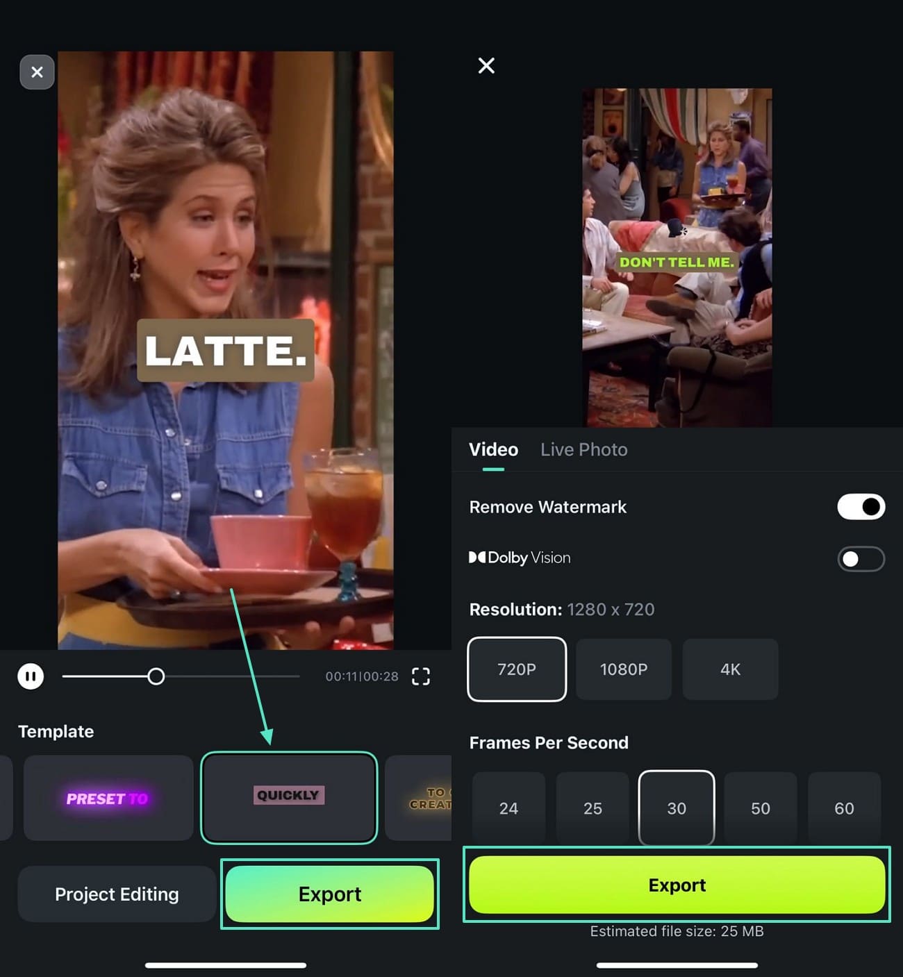 edit and save ai captions