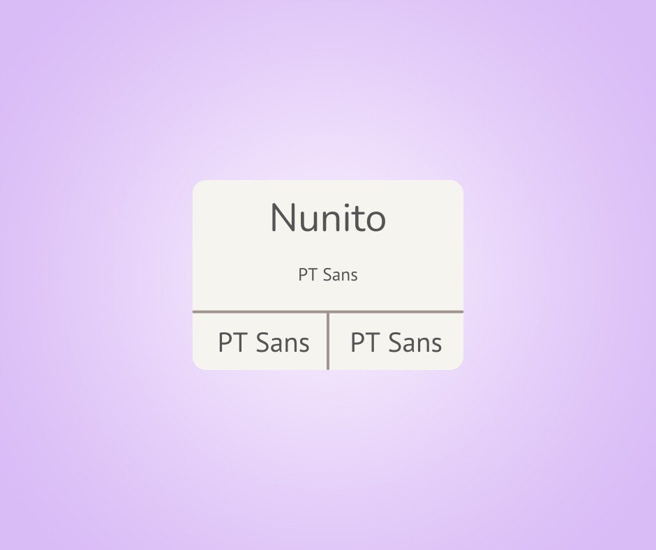 nunito and pt sans