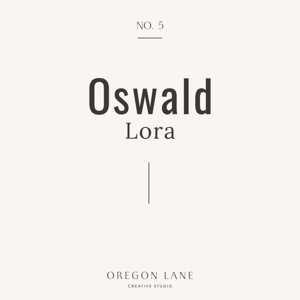oswald and lora pairing
