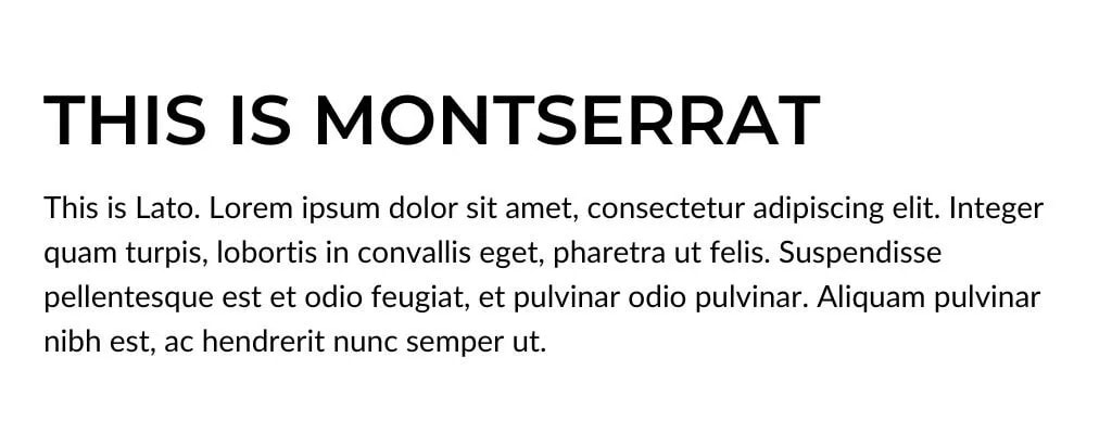 montserrat with lato