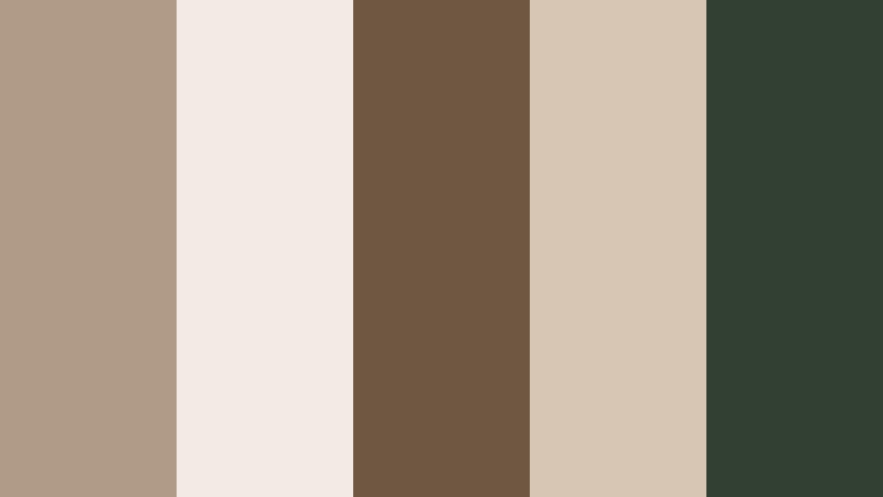 forest cabin neutral neutral taupe color palette with hex codes