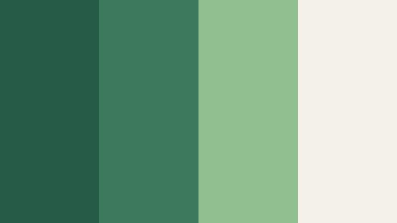 forest canopy calm cypress green color palette with hex codes