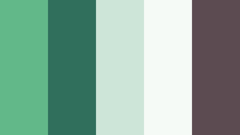 forest canopy whisper aurora green color palette with hex codes