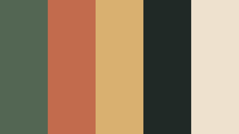 forest clay contrast sage green and clay interior design color color palette with hex codes