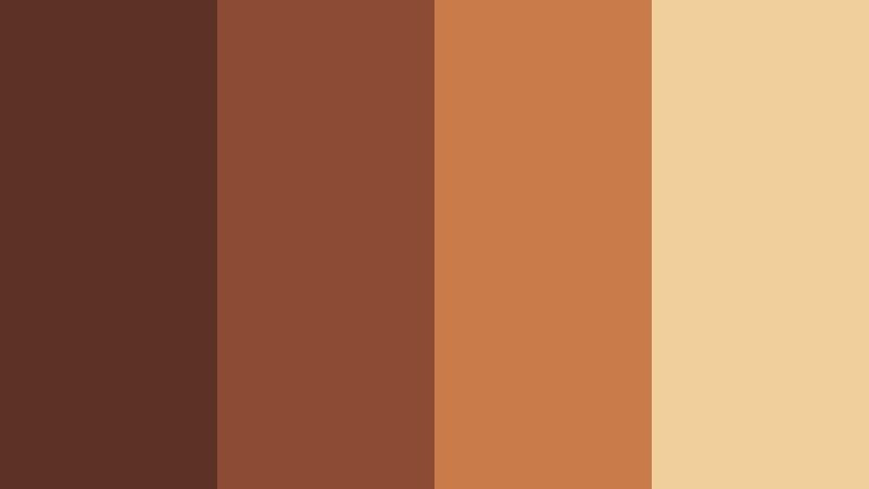forest lodge ember redwood brown color palette with hex codes