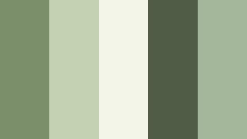 forest morning haze soft moss green color palette with hex codes