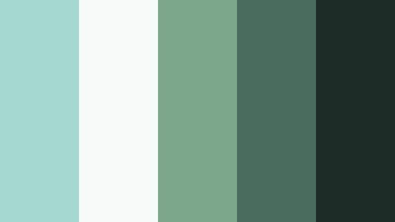 forest spring veil waterfall mist color palette with hex codes