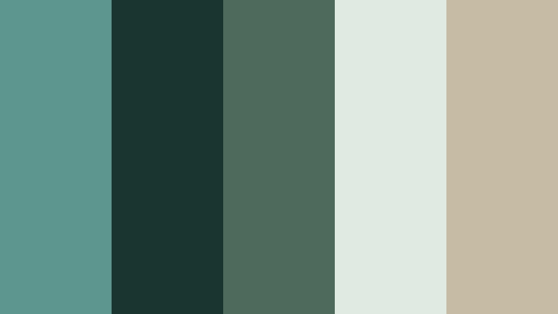 forest spring well dusty aqua color palette with hex codes