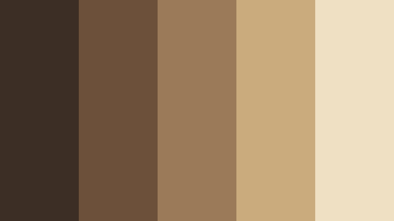 forest trail latte latte brown color palette with hex codes