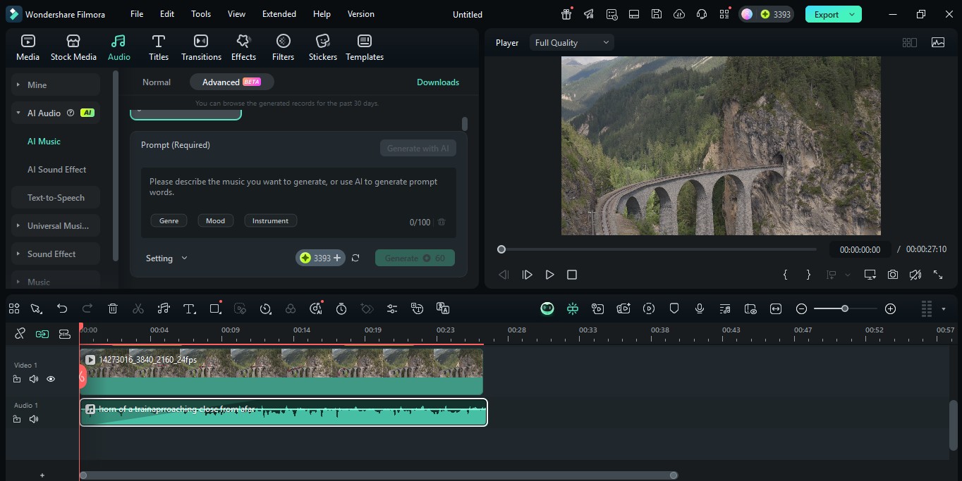 ajouter de l'audio au clip