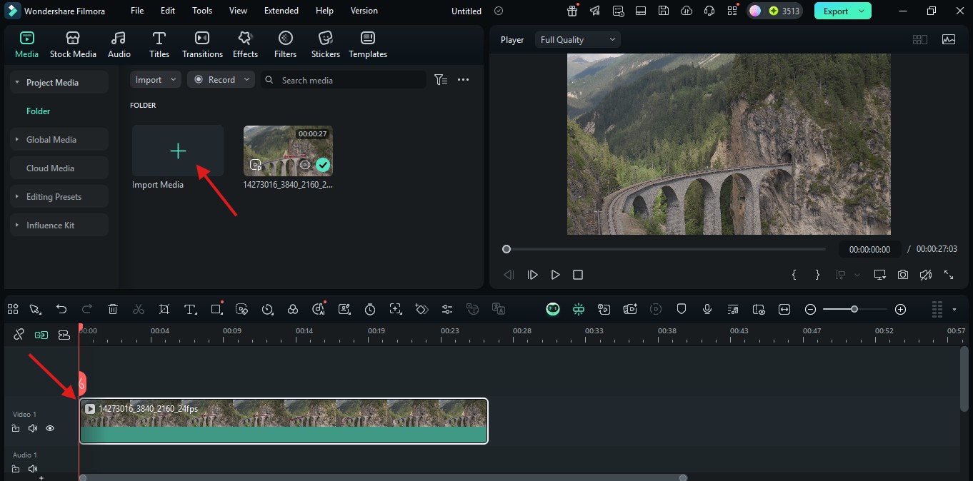 importer et organiser le clip