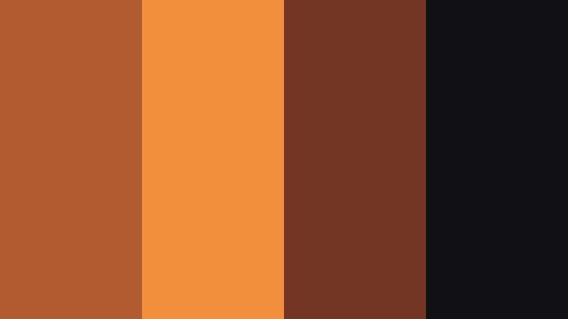 foundry ember fade rusted copper color palette with hex codes