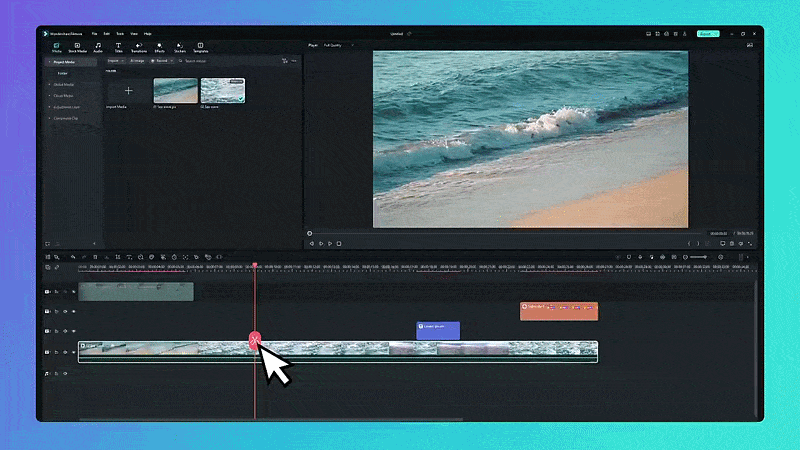 filmora editing workflow