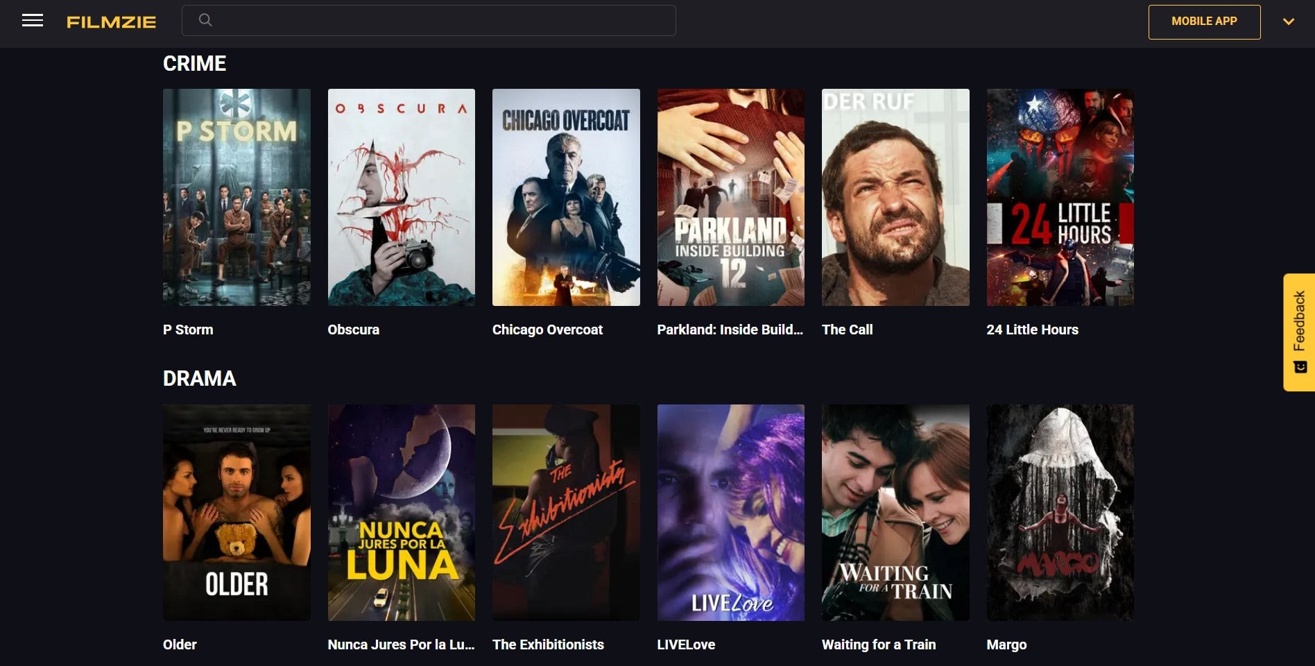filmzie homepage