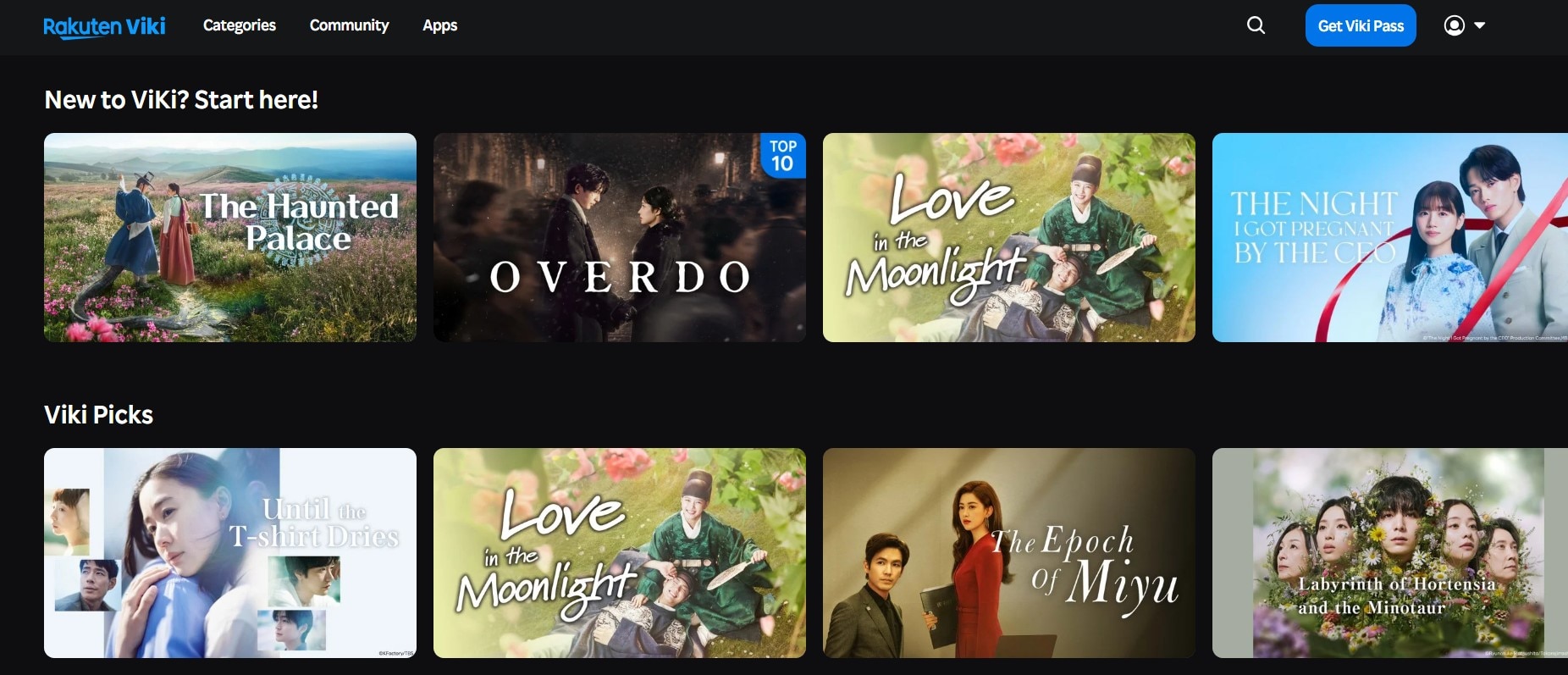 viki homepage