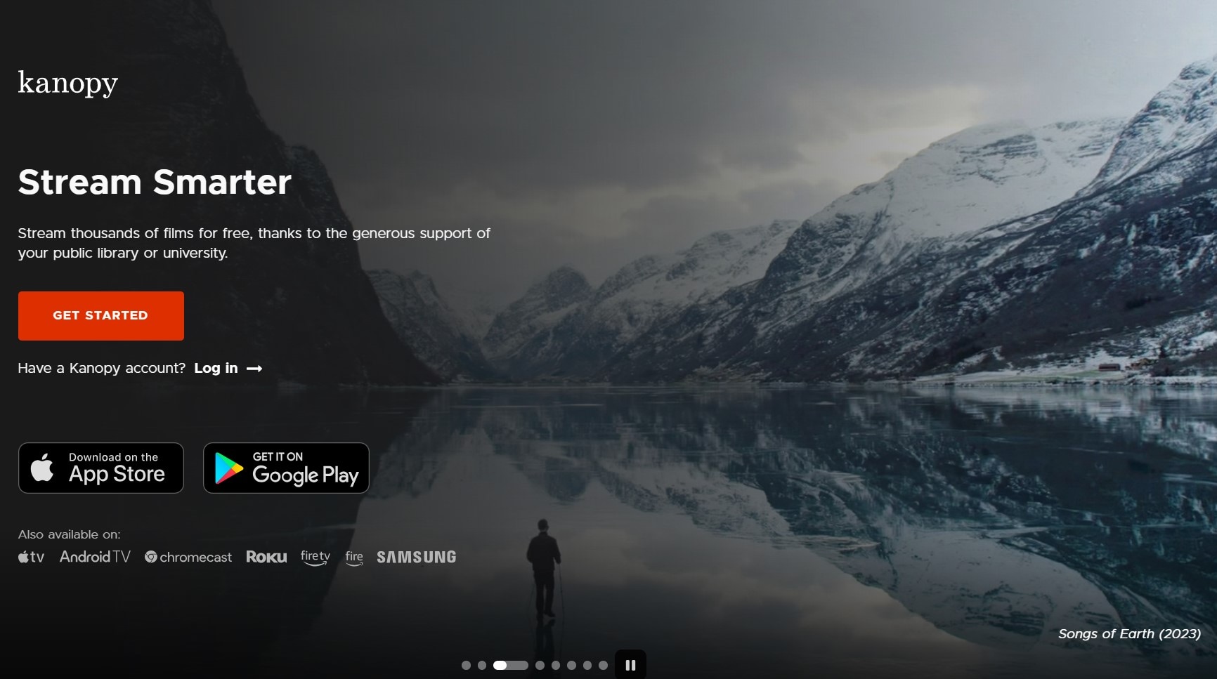 kanopy homepage
