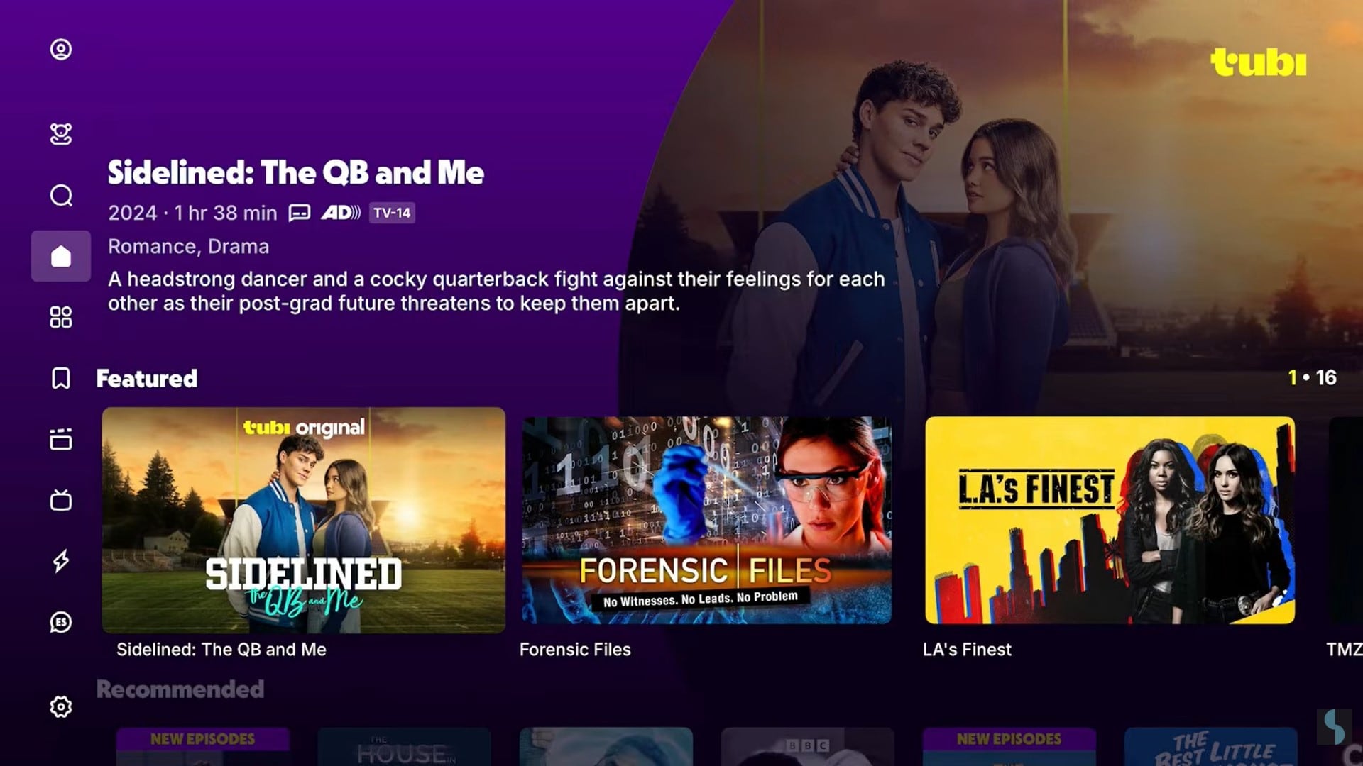 tubi homepage