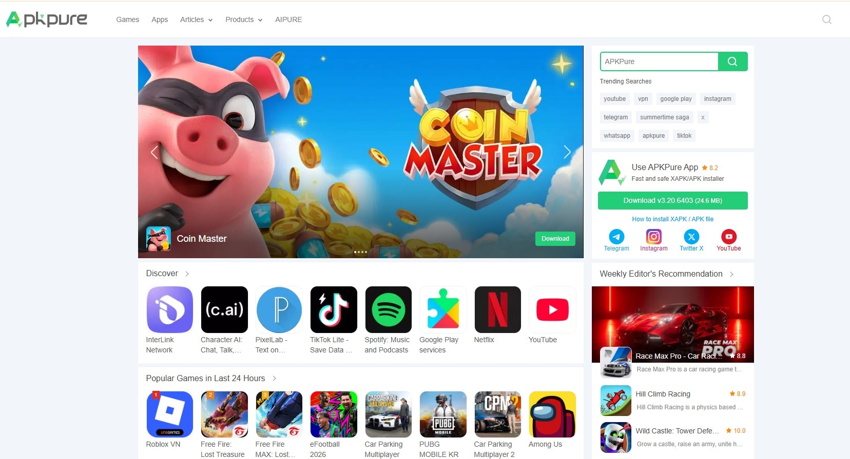 APKPure free games download