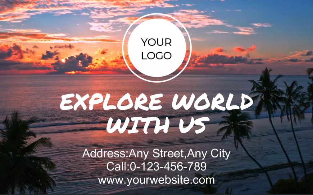 sunset logo template