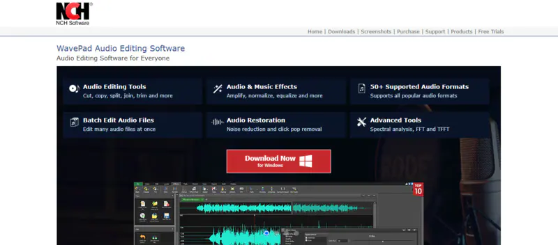 use wavepad as a free mp3 trimmer