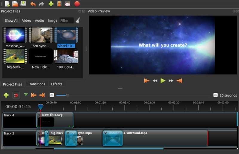 top video editor without watermark openshot