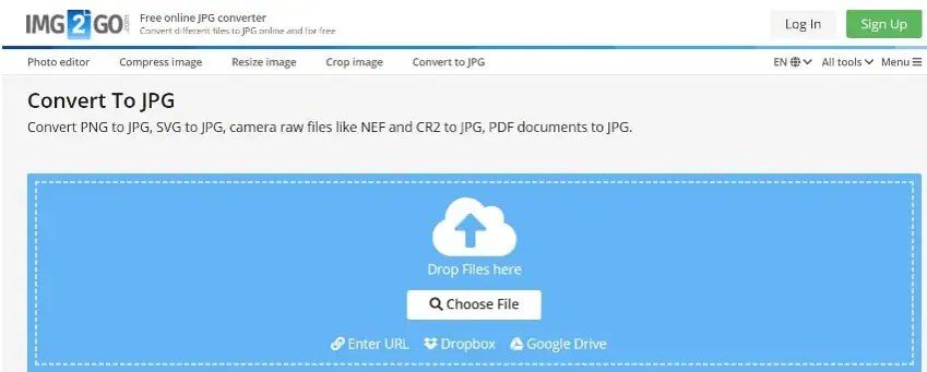 IMG2GO Konverter JPG Daring Gratis 