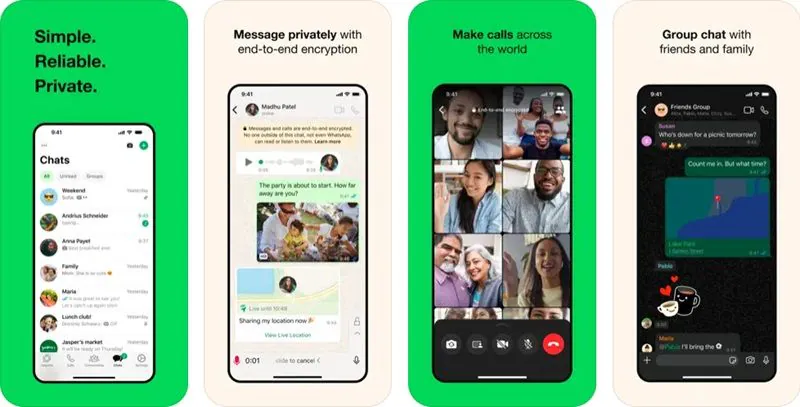 whatsapp free video chat app