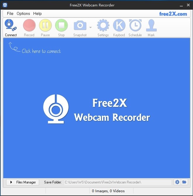 free2x registrare la webcam