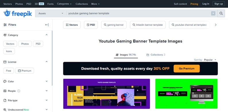 freepik gameing template