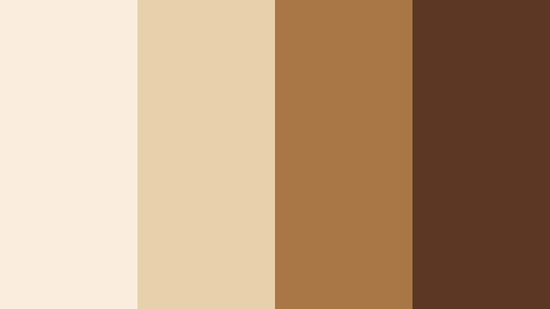 freshly ground beans brown and cream cafe color color palette with hex codes