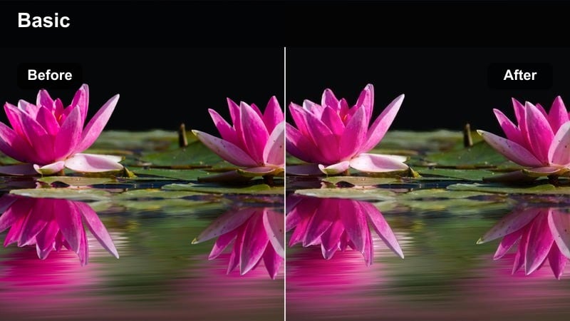 Model in center of runway framed by a spotlight-style fashion filter.