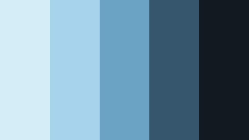 frosted glass interface cool glacier blue color palette with hex codes