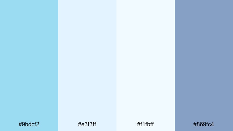 frosted horizon celeste celeste color palette with hex codes