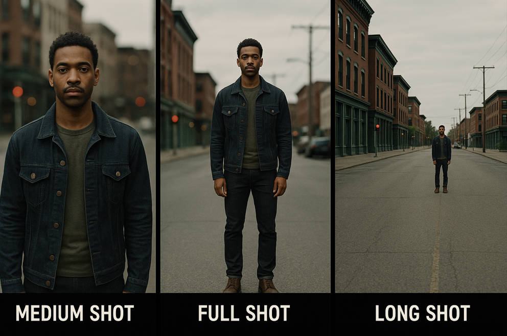 medium vs full vs long shot