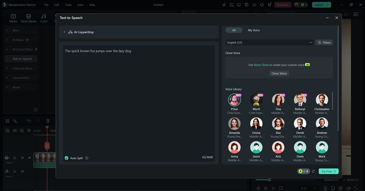 text to speech feature