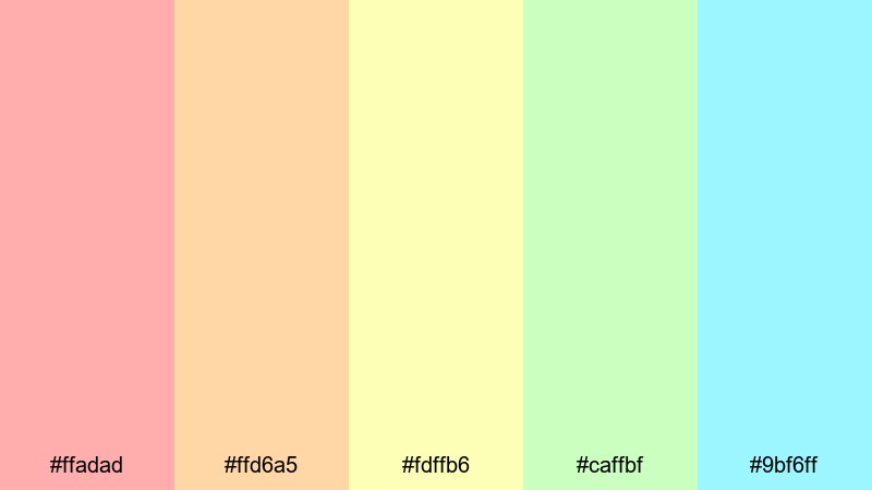 funky cassette mix retro color palette with hex codes