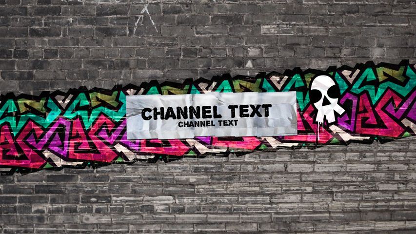 Bannière Funky 1 : Graffiti urbain