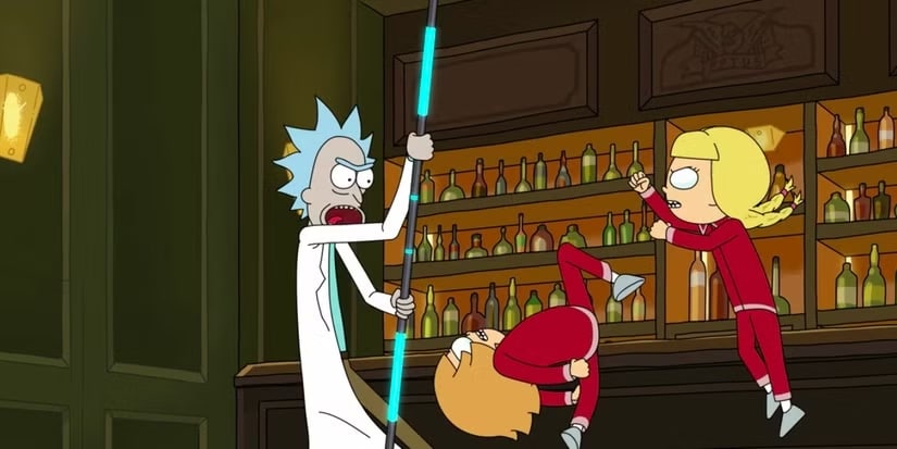 rick and morty lightsaber meme funny