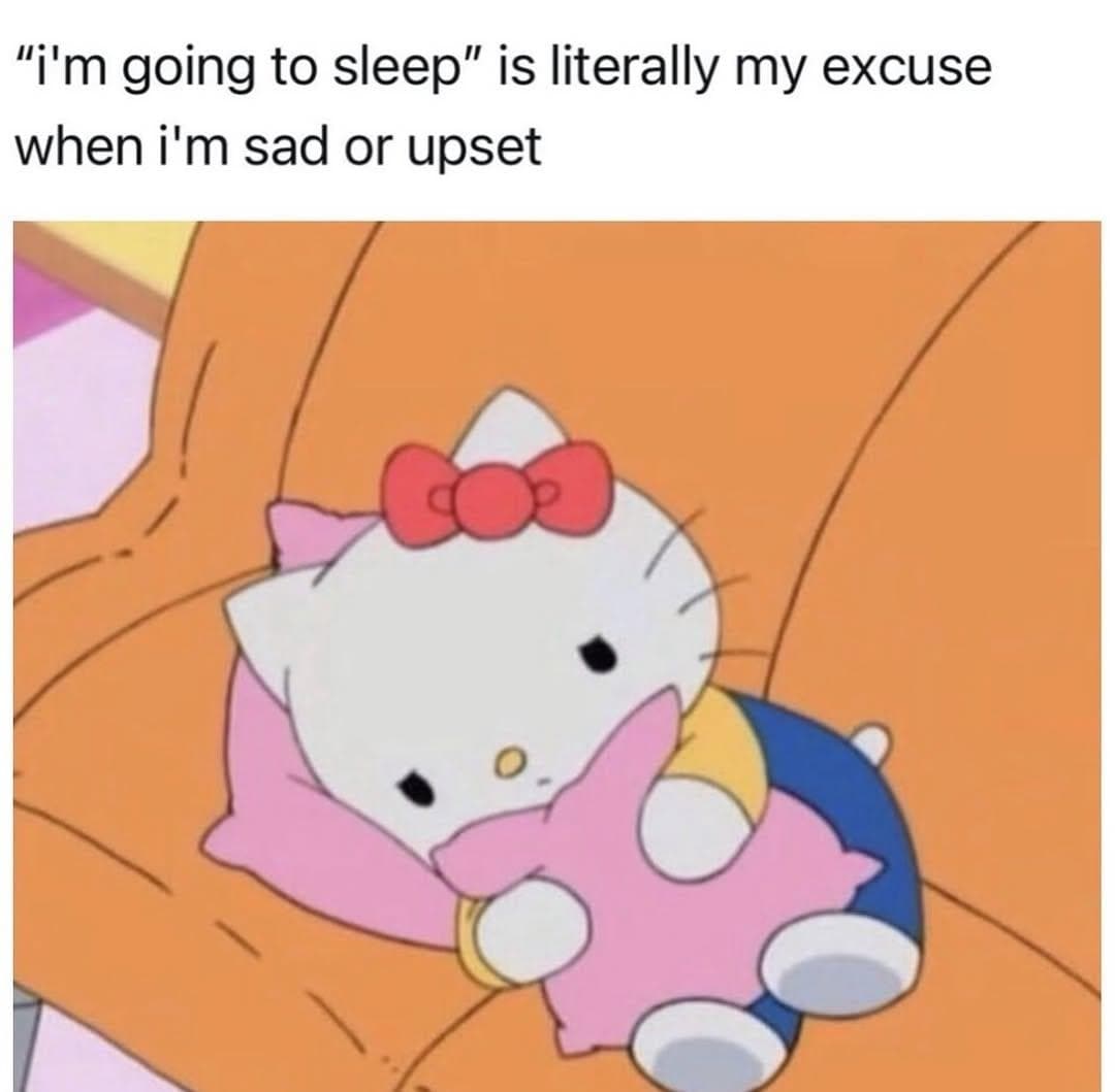 hello kitty sad meme