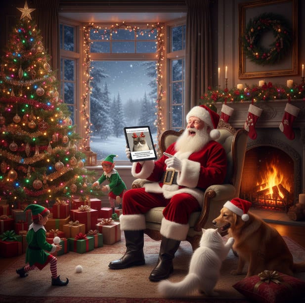 playful holiday meme creation