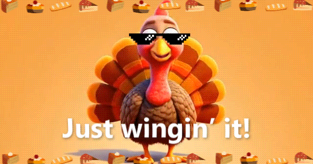 custom funny turkey dancing gif