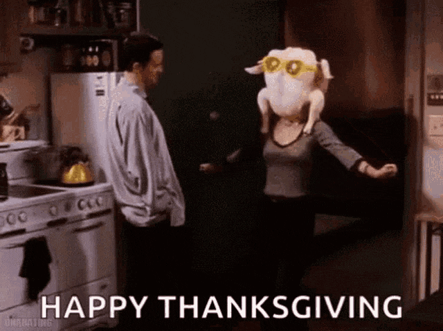 friends funny happy thanksgiving gif