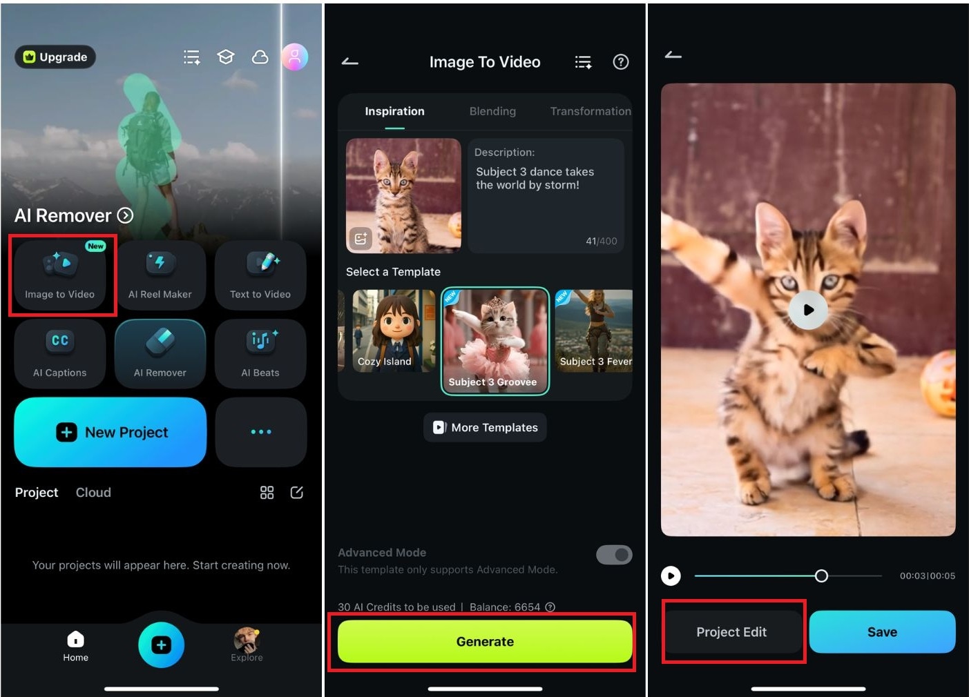 filmora ai image to video feature