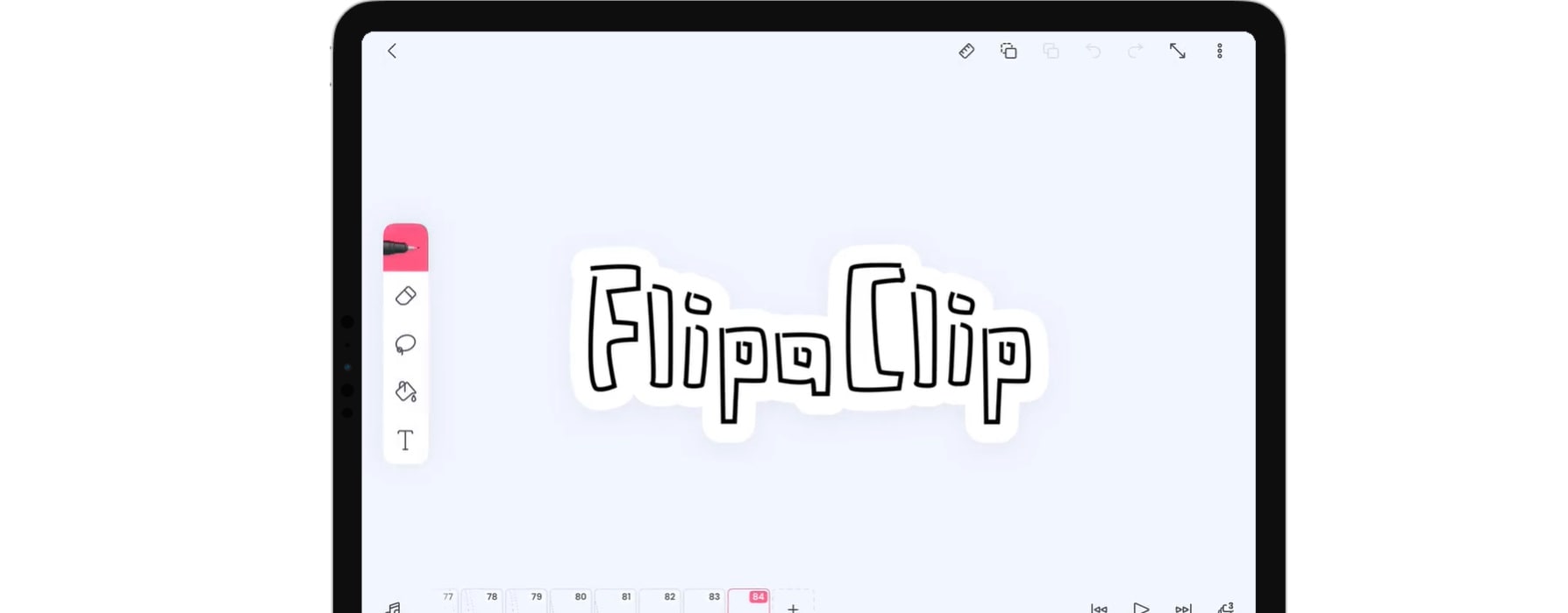 フリッパクリップの画面イメージ