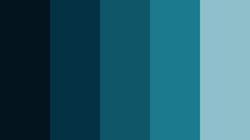 gale force teal stormy ocean color palette with hex codes